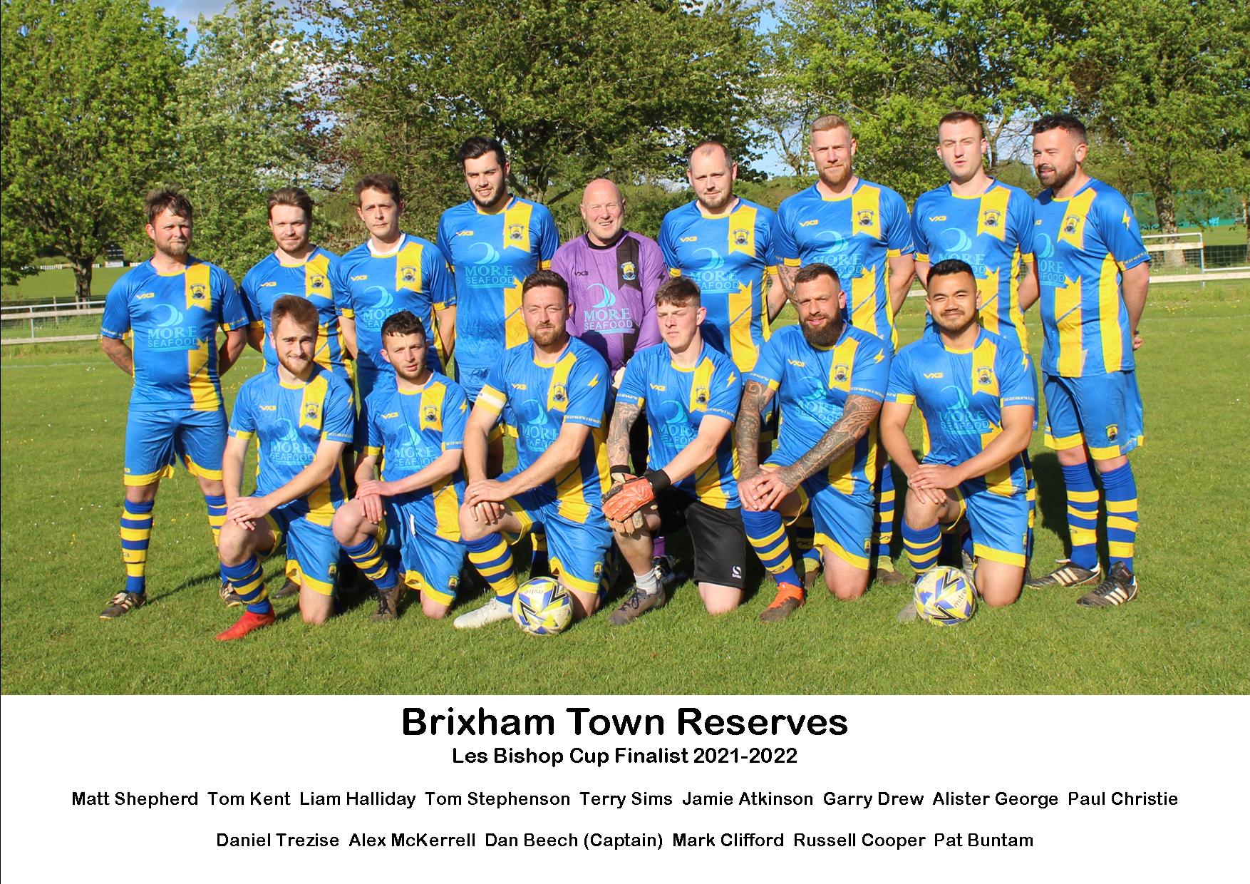 brixham town reserves le bihop cup derek castree
