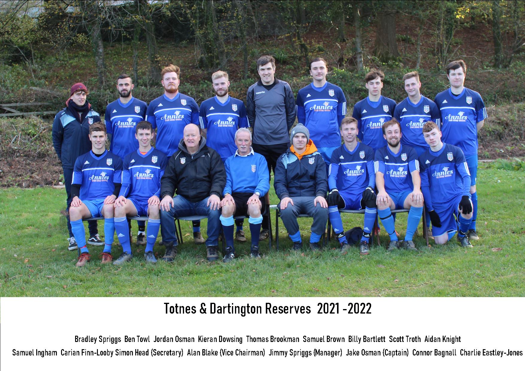 totnes and dartington reserves 2021/22